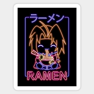 Neon Ramen Alchemist Magnet